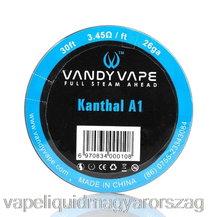 Vandy Vape Speciális Huzaltekercsek Kanthal A1 - 26ga / 3,45 Ohm - 30 Láb Vape Toll